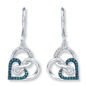 New antique Heart Metal Hand Carved Earrings Set, T2B1J